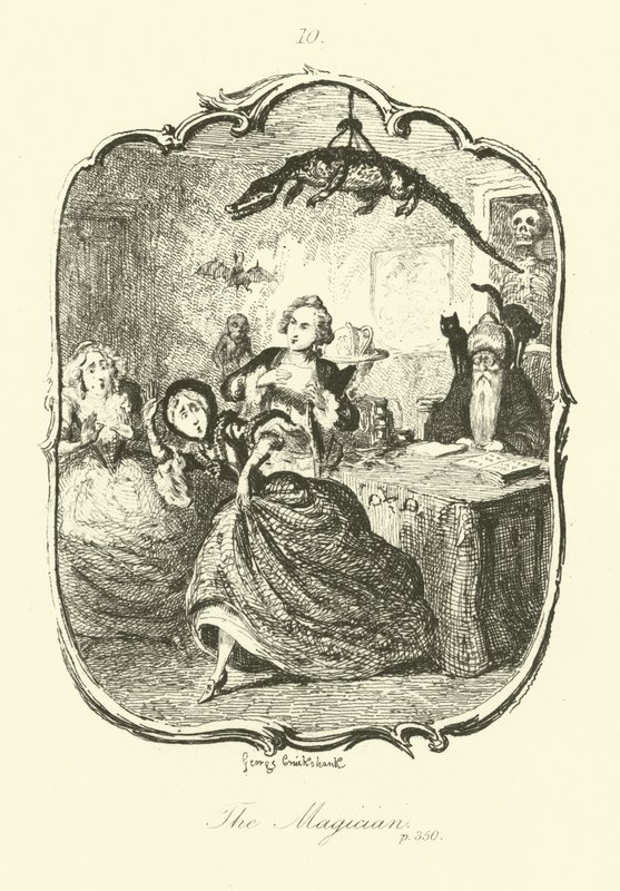 Illustratie voor Peregrine Pickle door after George Cruikshank