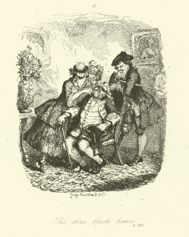 Illustratie voor Peregrine Pickle door Tobias Smollett door after George Cruikshank