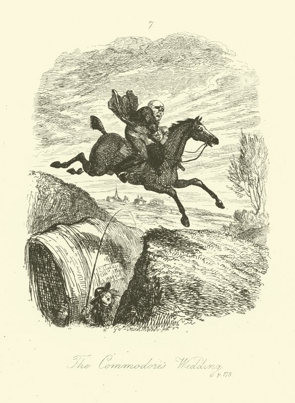 Illustratie voor Peregrine Pickle door Tobias Smollett door after George Cruikshank