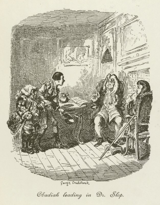 Illustratie voor Tristram Shandy door after George Cruikshank