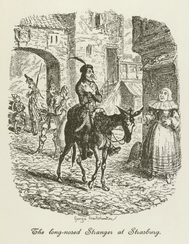 Illustratie voor Tristram Shandy door after George Cruikshank