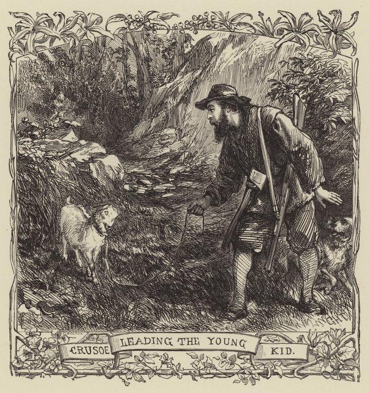 Robinson Crusoe door after George Housman Thomas