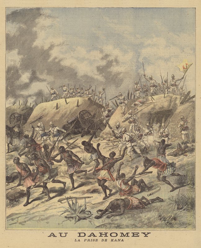 Inname van Cana door de Fransen, Dahomey door after Henri Meyer