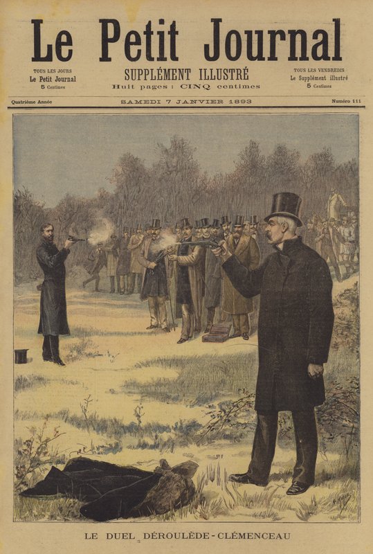 Duel tussen Paul Deroulede en Georges Clemenceau door after Henri Meyer