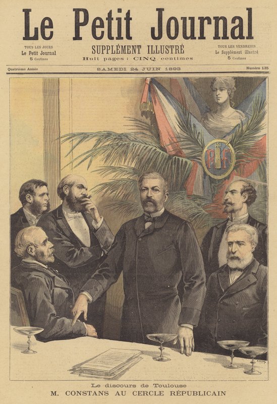 Toespraak van Jean Antoine Ernest Constans tot de Cercle Republicain in Toulouse door after Henri Meyer