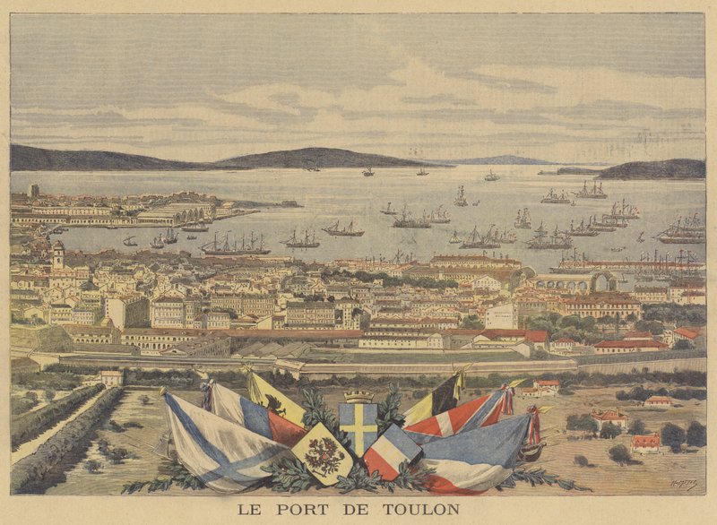 De haven van Toulon door after Henri Meyer