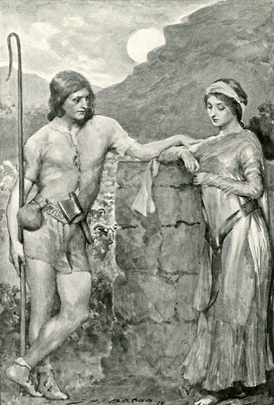 Olaf en Sigrid door after John Henry Frederick Bacon
