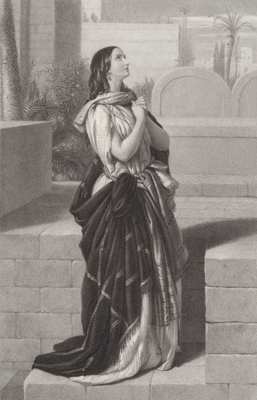 Aanbidding door after John Rogers Herbert