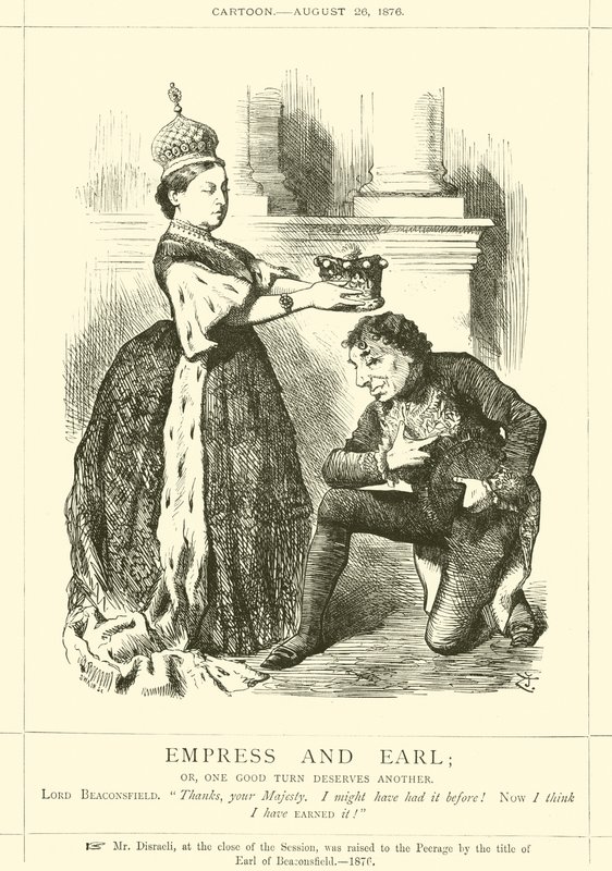 Keizerin en Graaf; of, een goede beurt verdient een andere door after John Tenniel