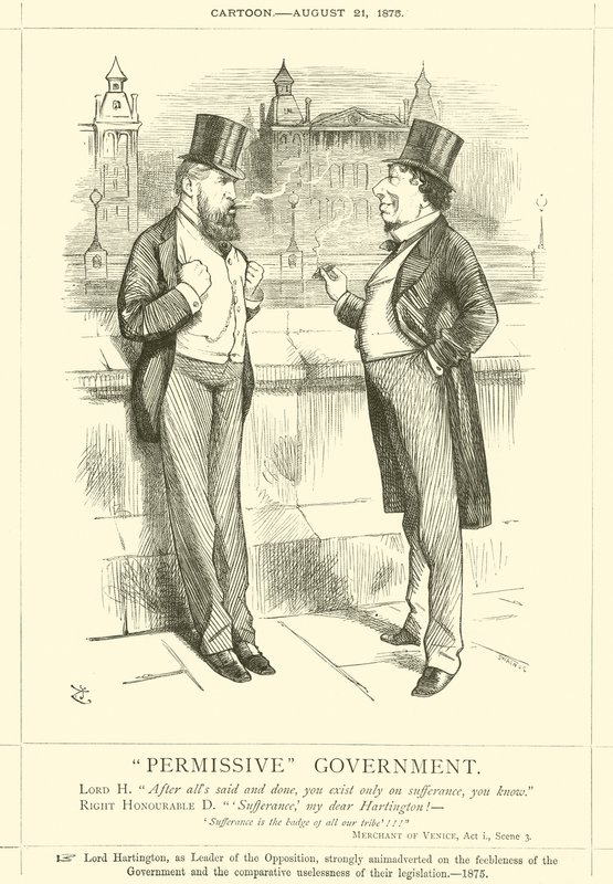 Toestemmende Regering door after John Tenniel