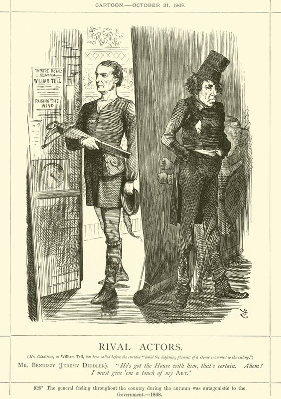 Rivaliserende Acteurs door after John Tenniel