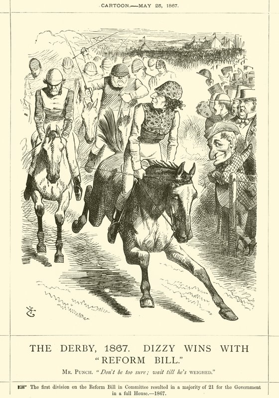De Derby, 1867, Dizzy wint met Hervormingswet door after John Tenniel