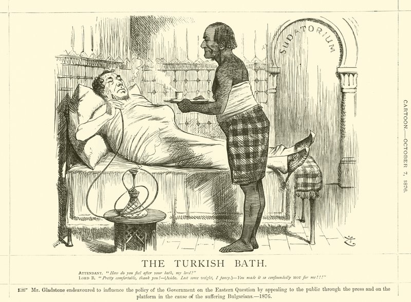 Het Turkse Bad door after John Tenniel