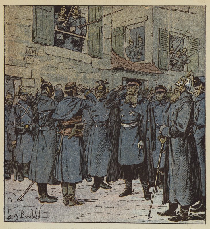Kapitein Pendezec en generaal Treskow door after Louis Charles Bombled