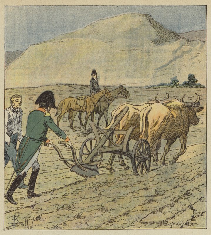 Napoleon ploegt een voor door after Louis Charles Bombled