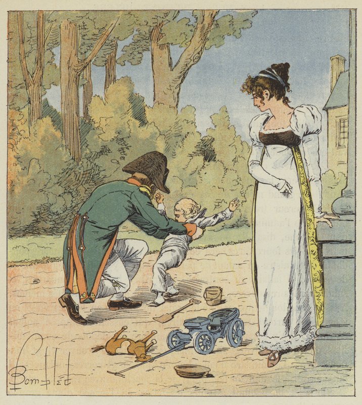 Als hij hem in de tuinen tegenkwam, gooide hij hem op de grond door after Louis Charles Bombled