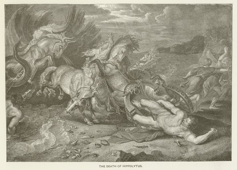 De dood van Hippolytus door after Peter Paul Rubens