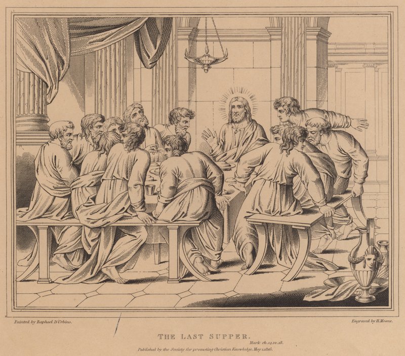Het Laatste Avondmaal door after Raphael