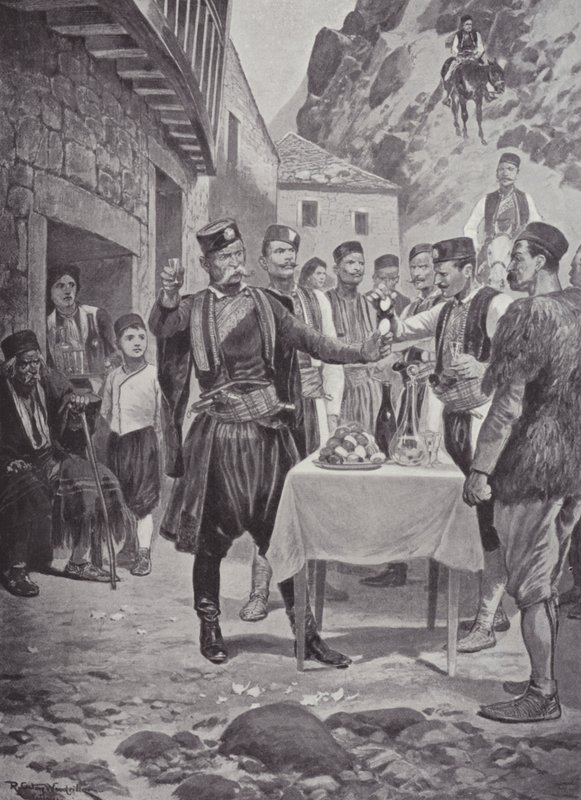 Een Montenegrijnse Paasgewoonte door after Richard Caton II Woodville