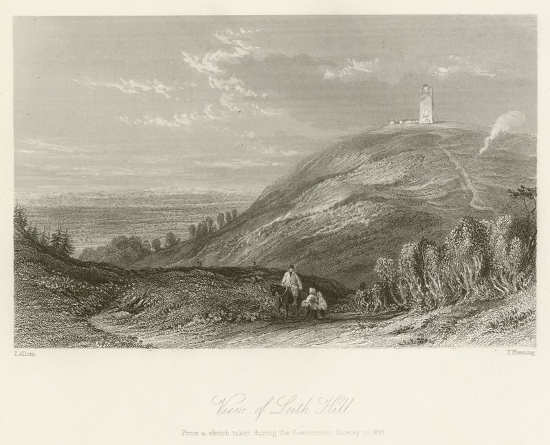 Uitzicht op Leith Hill door after Thomas Allom