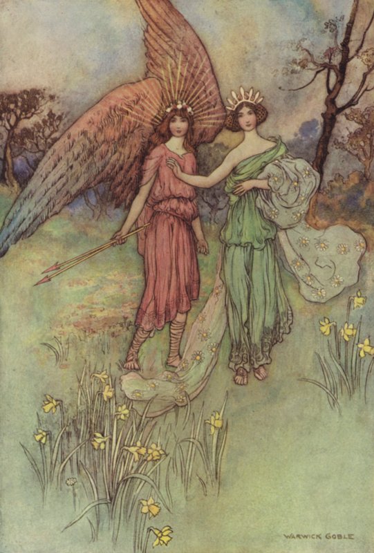 Geoffrey Chaucer, De Legende van Goede Vrouwen door after Warwick Goble