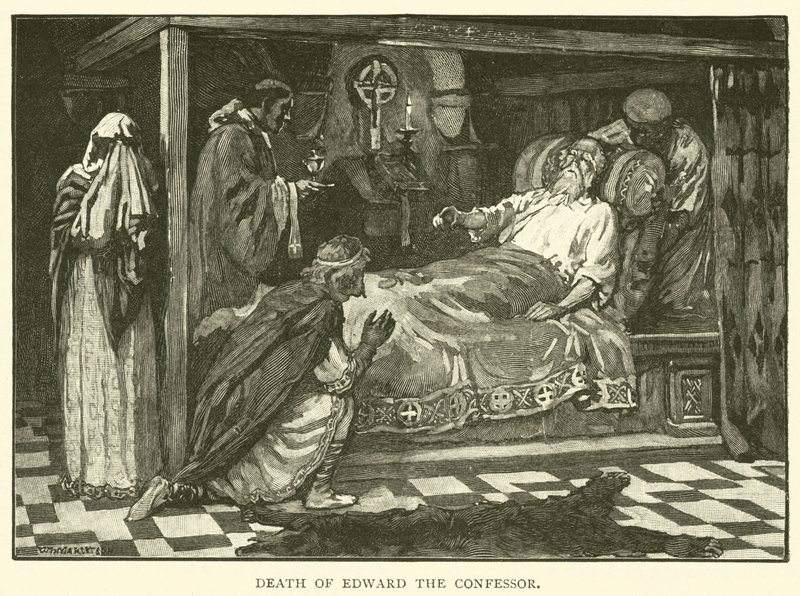 De dood van Eduard de Belijder door after William Henry Margetson