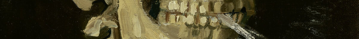 Kop van een skelet met een brandende sigaret (Vincent van Gogh), Detail: Zähne mit brennender Zigarette