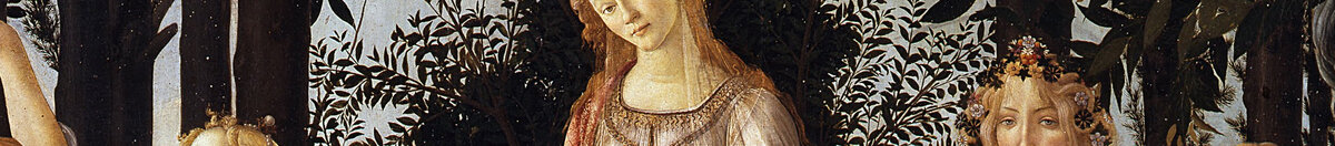 De lente (Sandro Botticelli), Detail: Venus mit erhobener Hand