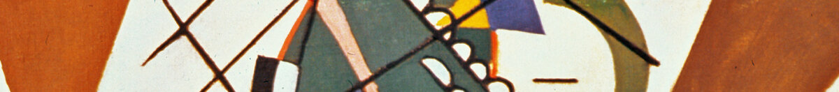 Snijdende lijnen, 1923 (Wassily Kandinsky), Detail: Braunes Dreieck mit Formenfeld