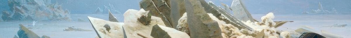 De ijszee (Caspar David Friedrich), Detail: Aufgetürmte Eisspitzen