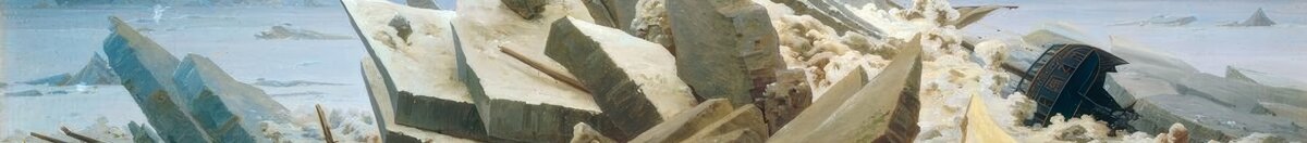 De ijszee (Caspar David Friedrich), Detail: Zerdrücktes Schiffswrack