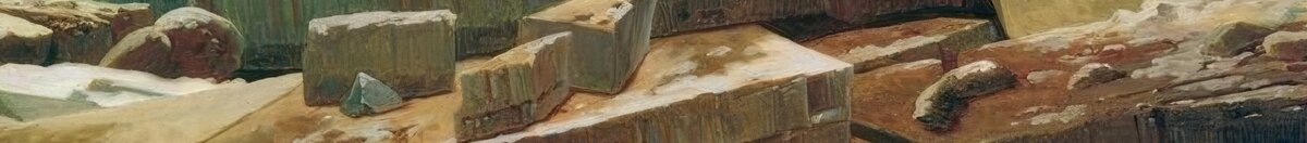 De ijszee (Caspar David Friedrich), Detail: Eisplatten im Vordergrund