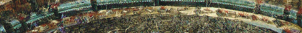 Illustratie bij Dante Alighieri's Goddelijke Komedie: Afgrond van de hel, 1480-1490 (Sandro Botticelli), Detail: Mittlere Höllenkreise mit Teufeln