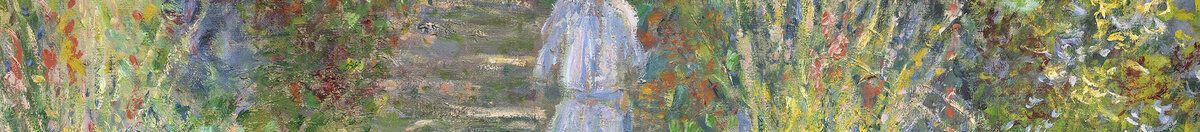 De tuin van de kunstenaar in Vétheuil, 1880 (Claude Monet), Detail: Kind auf der Gartentreppe