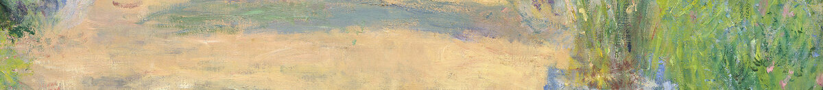 De tuin van de kunstenaar in Vétheuil, 1880 (Claude Monet), Detail: Blau-weiße Keramikvase