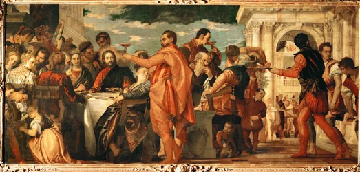 De bruiloft te Kana (schilderij op doek)