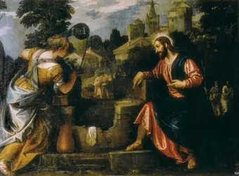 Christus en de Samaritaanse vrouw bij de put, 1580. Real Monasterio de San Lorenzo de El Escorial