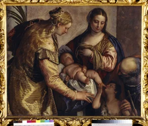 De Heilige Familie met St. Barbara, c.1550