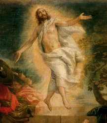 De verrijzenis van Christus. Detail.