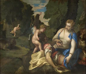 Venus rouwt om Adonis