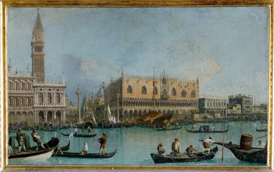 Het Palazzo Ducale in Venetië (schilderij op doek)