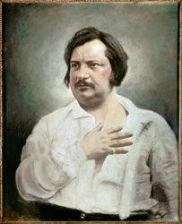 Portret van Honoré de Balzac (1799 - 1850), Franse schrijver