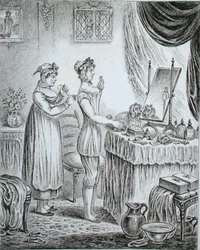 Voortgang van het Toilet: het Korset