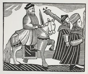 De geschiedenis van Wat Tyler en Jack Straw, illustratie uit 