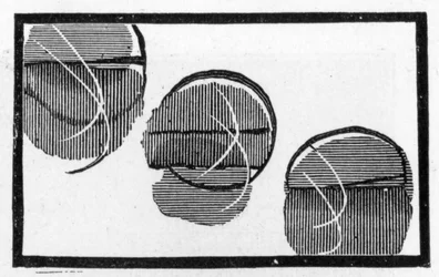Japanse speelkaart met 3 stippen