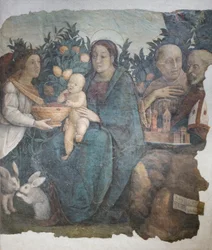 Madonna en kind met heiligen Franciscus en Quirinus, bekend als Madonna dei limoni