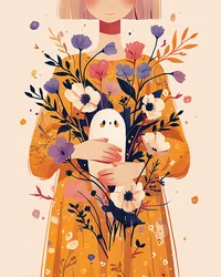 Stijlvolle interieur bloemen muurdecoratie met Minimalistische Bloemen Kunst prints