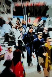 Man in de menigte