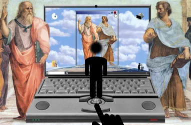 Het eindeloze gesprek (I) (uit de serie: Windows)