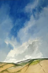 Wolken op de heuvels